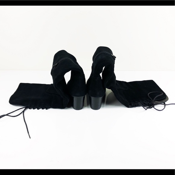 ALDO JEFFERS SUEDE OVER THE KNEE LACE BOOTS - Picture 7 of 8